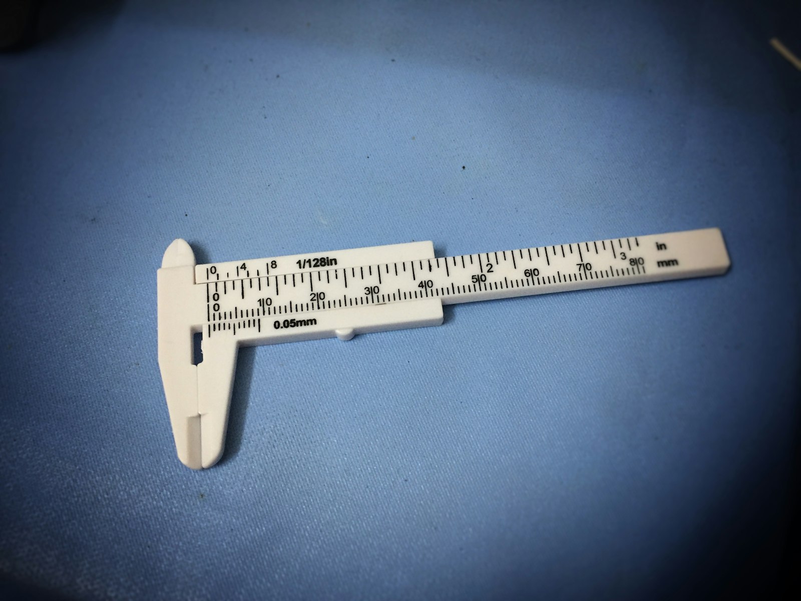 A vernier caliper used for taking precise measurements